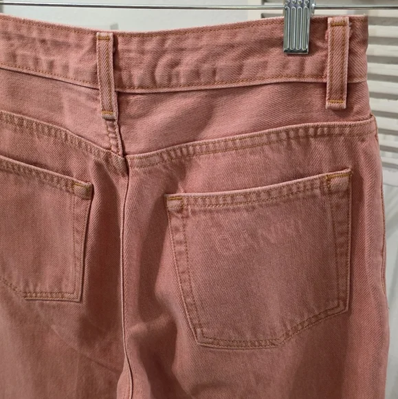 🆕️ GANNI Pink Yarn-Dyed Straight Jeans - Picture 6 of 14